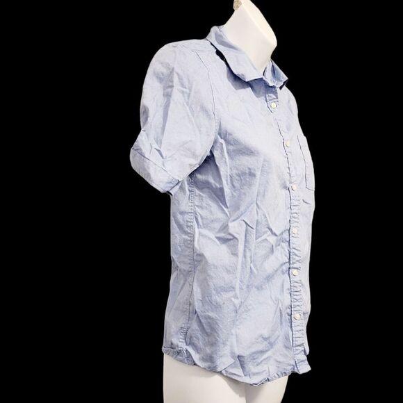 2/$20 Gap Kids Blue Buttons Down Shirt Size: XXL - Picture 2 of 6